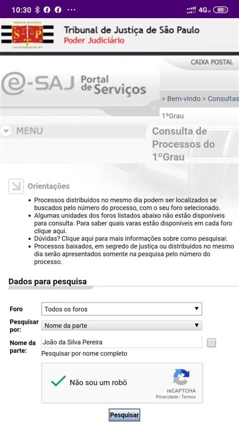 tjpb consulta processual 1 grau.